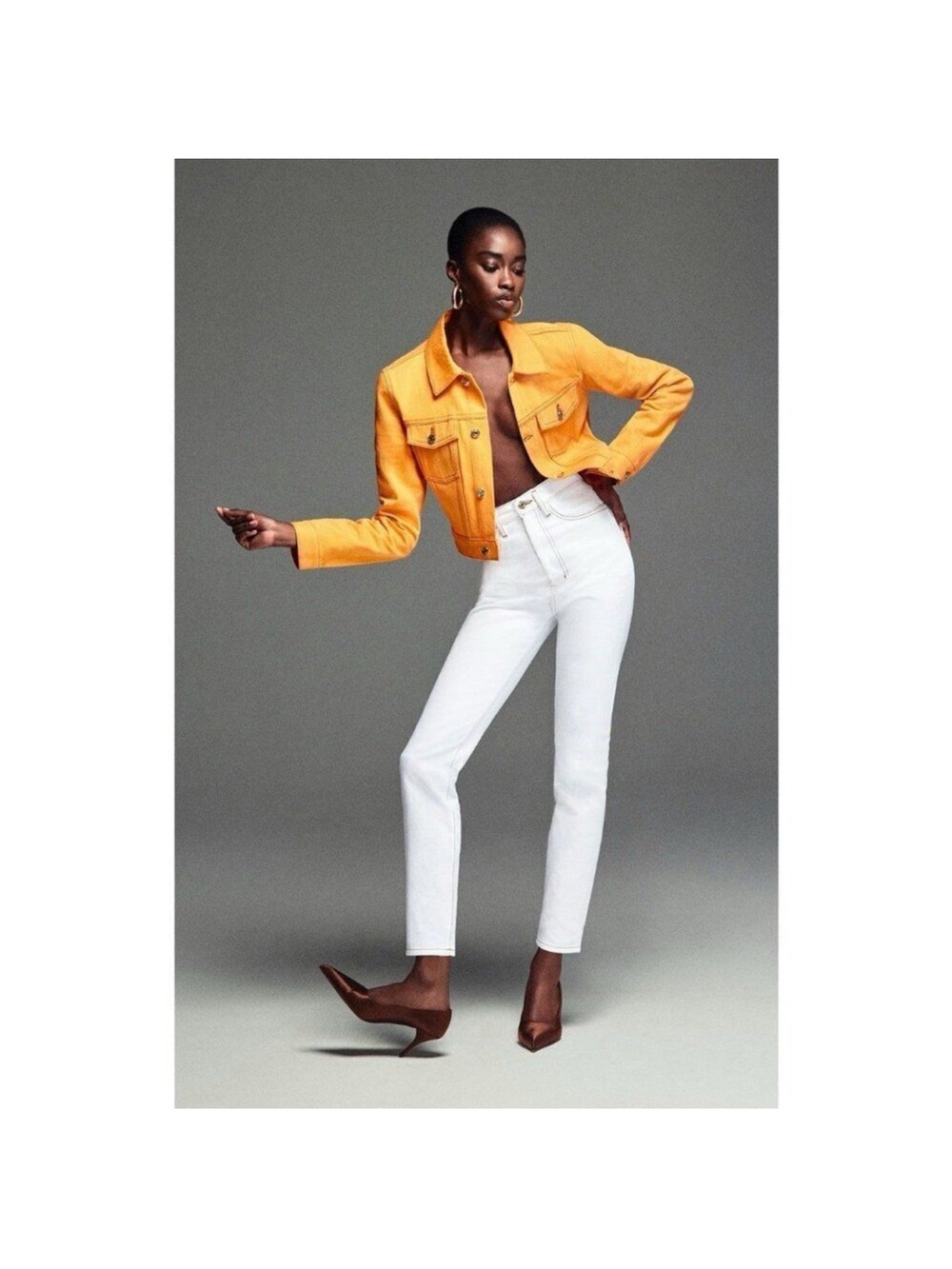 Carolina Herrera White High-Rise Slim Jeans